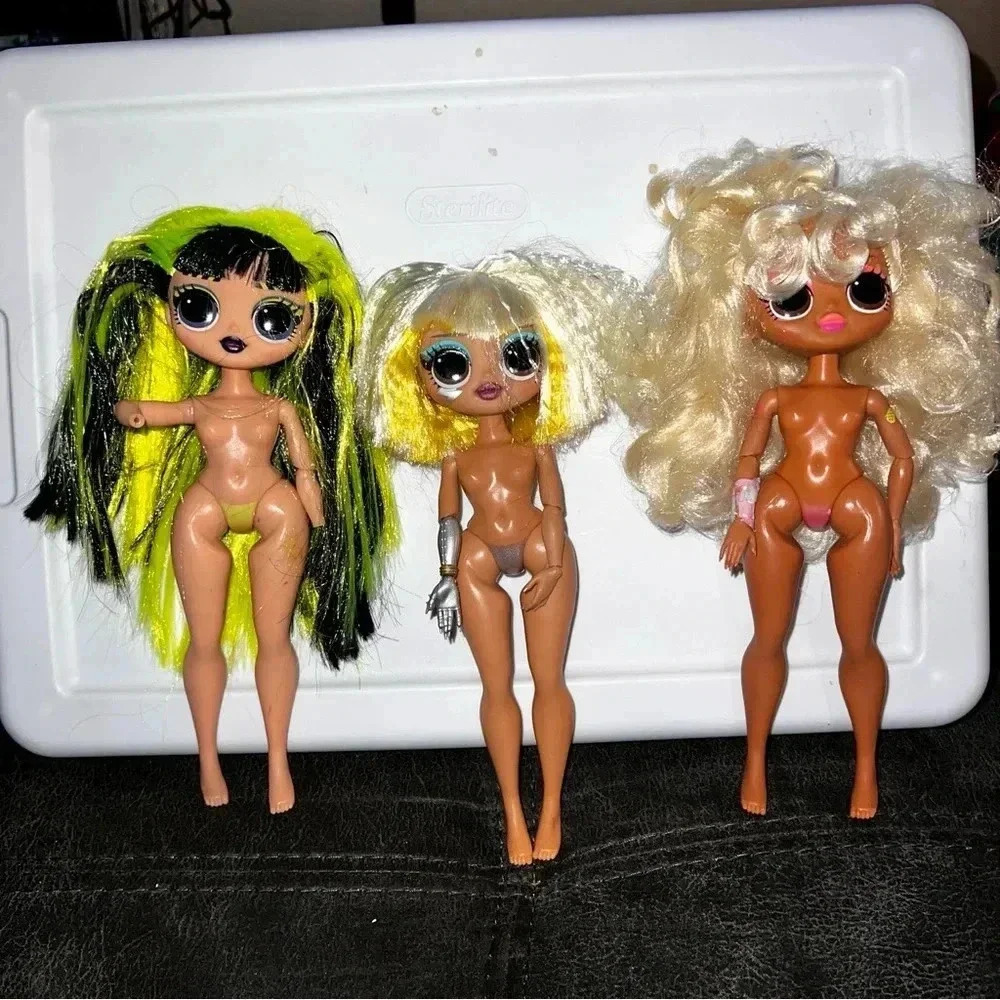 LOL SURPRISE OMG DOLL 9” LOT OF 3 nude Excellent Condition